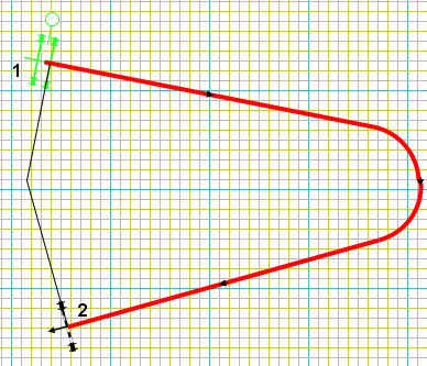 Quick corner that show how tight the rider has to turn if going wide